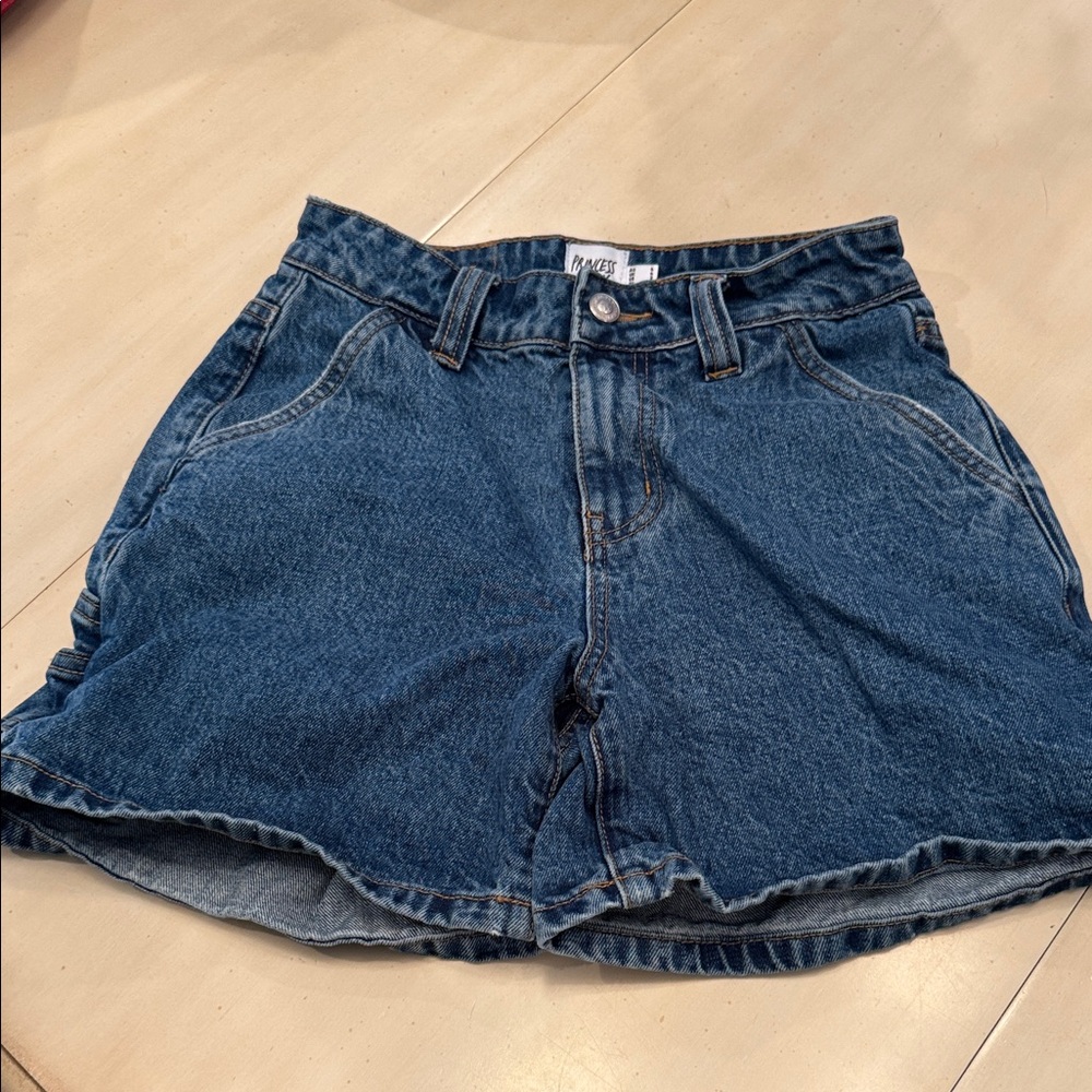 Princess Polly Dark Blue Denim Shorts